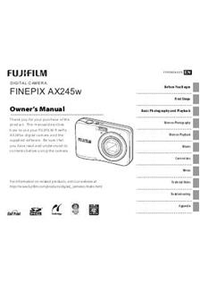 Fujifilm FinePix AX245W manual. Camera Instructions.